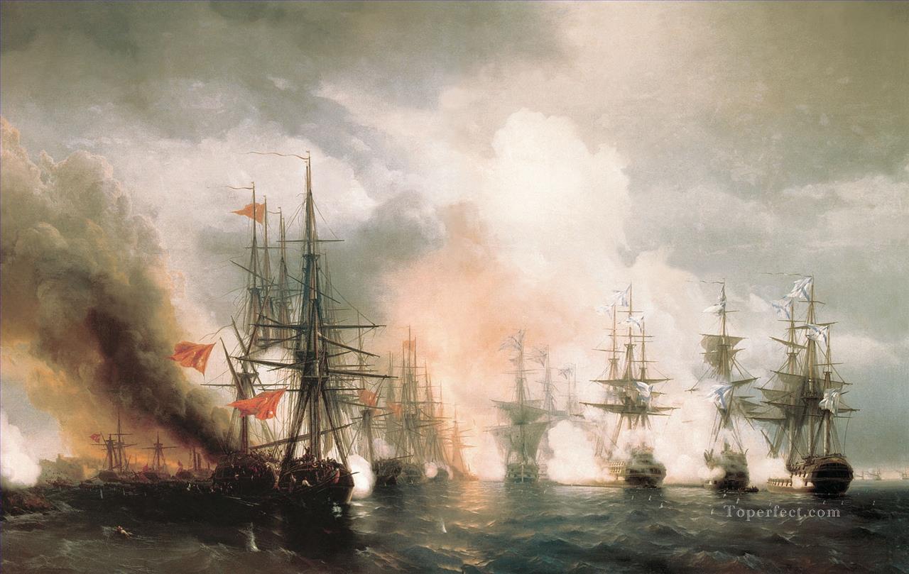 アイヴァゾフスキー・シノプスキーの戦い 1853油絵